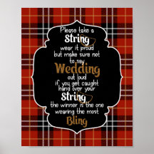 The Necklace Game Red Flannel Bridal Shower Game