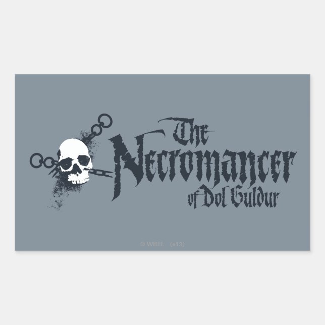 The Necromancer Name Rectangular Sticker (Front)