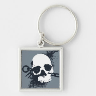 The Necromancer Skull Symbol Key Ring