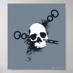 The Necromancer Skull Symbol Poster