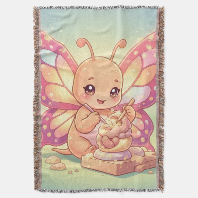 The Nectar Artist Throw Blanket (Front Vertical)