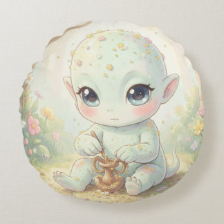 The Nectar Galaxy Wanderers.4 Round Cushion