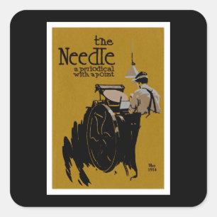 The Needle periodical illustration Square Sticker
