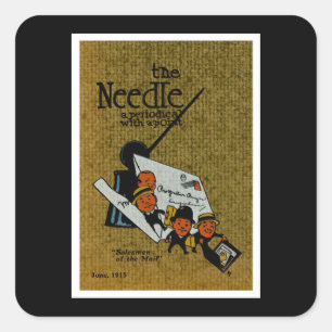 The Needle periodical illustration Square Sticker