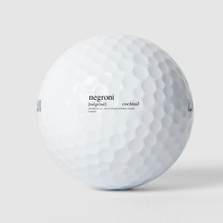 The Negroni - Italy's favorite cocktail Golf Balls