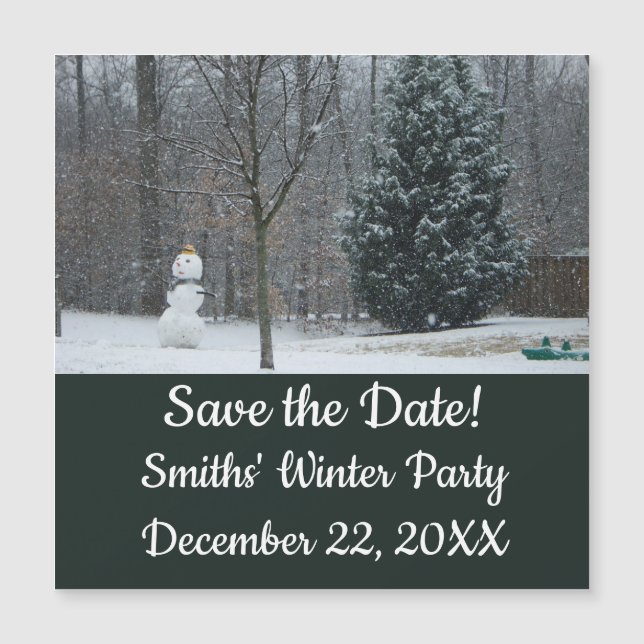 The Neighbour's Snowman Winter Snow Scene (Front)