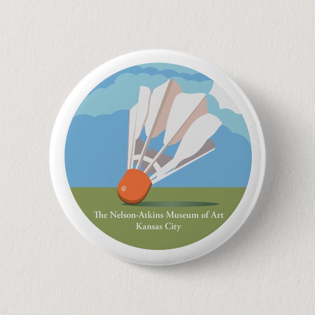 The Nelson-Atkins Museum of Art Shuttlecock Pin (Front)