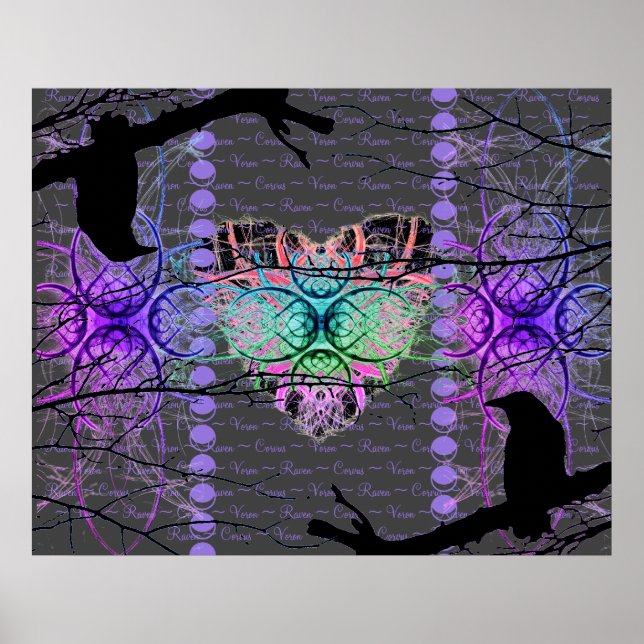 The Neon Heart of the Black Raven Poster (Front)