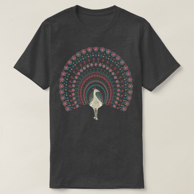 The Neon Peacock T-Shirt (Design Front)