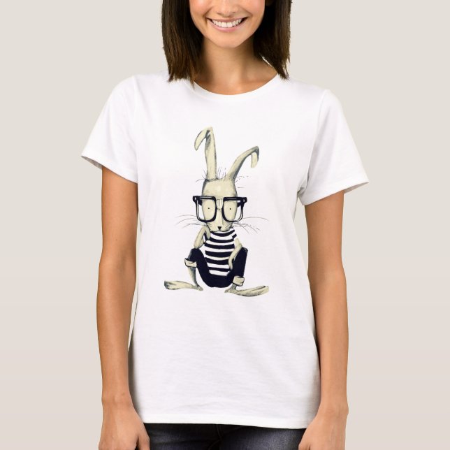 The Nerd Rabbit T-Shirt (Front)