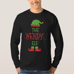 The Nerdy Elf Christmas Family Matching Group T-Shirt