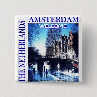 THE NETHERLANDS 15 CM SQUARE BADGE