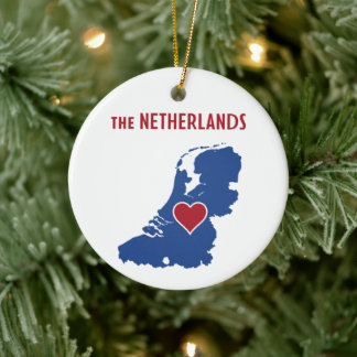 The Netherlands Ceramic Ornament