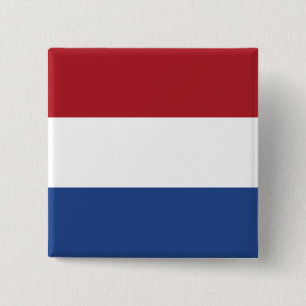 The Netherlands (Dutch) Flag 15 Cm Square Badge