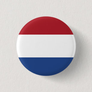 The Netherlands (Dutch) Flag 3 Cm Round Badge