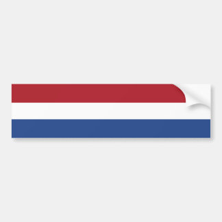 The Netherlands – Dutch Flag Bumper Sticker