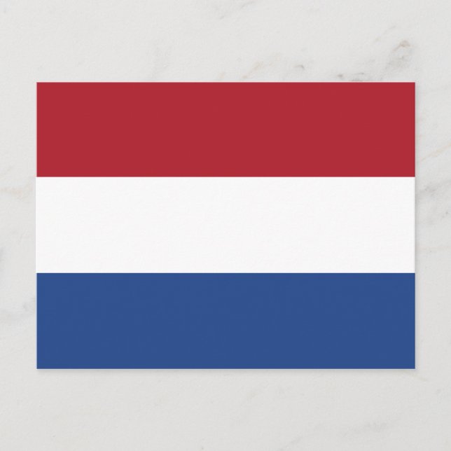The Netherlands (Dutch) Flag Postcard (Front)