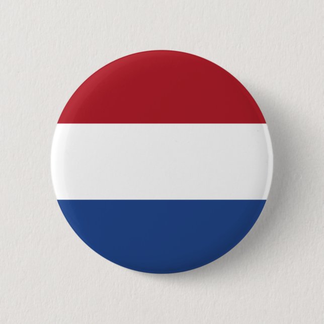 The Netherlands Flag 6 Cm Round Badge (Front)