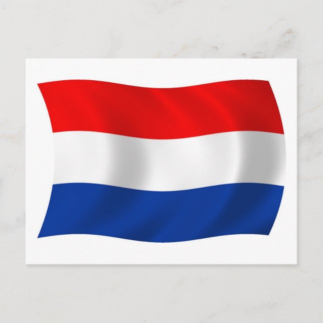 The Netherlands Flag Postcard (Front)