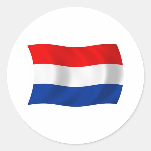 The Netherlands Flag Sticker (Front)
