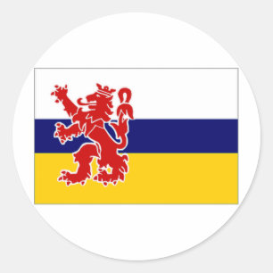 The Netherlands Limburg Flag Classic Round Sticker