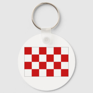 The Netherlands Noord Brabant Flag Key Ring
