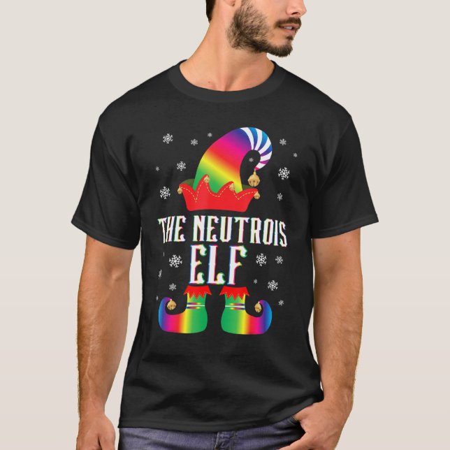 The Neutrois Elf Matching Family Group Christmas L T-Shirt (Front)