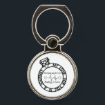 The Never-Ending love Journey Phone Ring Stand<br><div class="desc">This diamond ring design is perfect for celebrating your love on your wedding anniversary or any other special occasion. With the romantic quote "My love for you is a journey, starting at forever, ending at never" engraved in the ring, it's a beautiful and meaningful gift for your loved one. Choose...</div>