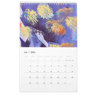 The New 2026 Brushstrokes Single Page Calendar