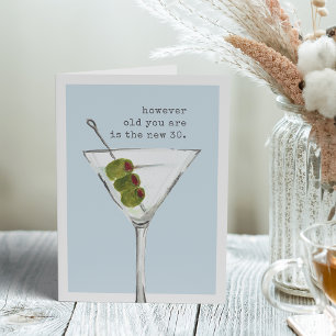 The New 30   Funny Birthday Greeting Card