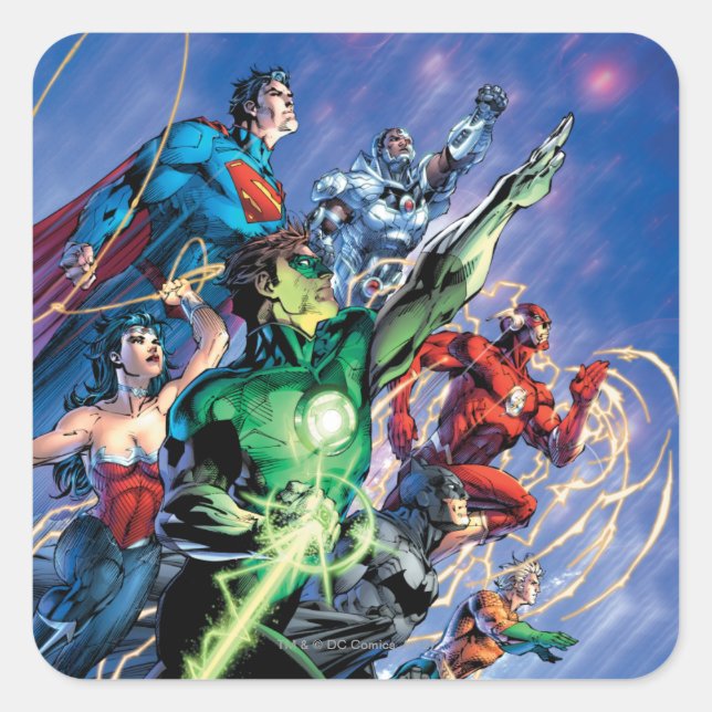 The New 52 Cover #1 3rd Print Square Sticker (Front)