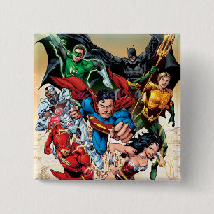 The New 52 Cover #1 4th Print 15 Cm Square Badge