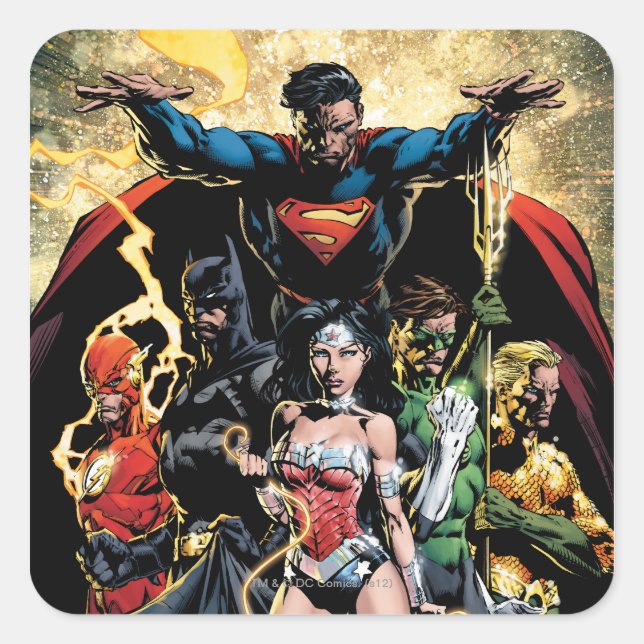 The New 52 Cover #1 Finch Variant Square Sticker (Front)