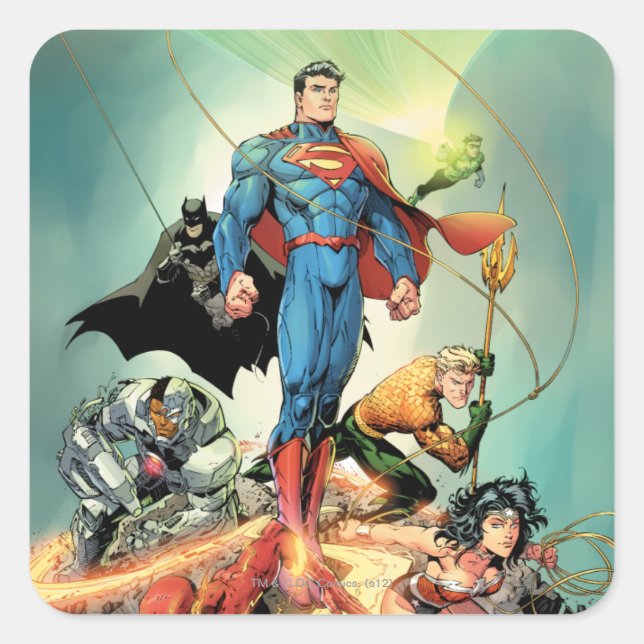 The New 52 Cover #3 Capullo Variant Square Sticker (Front)