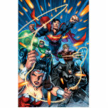 The New 52 Cover #4 Standing Photo Sculpture<br><div class="desc">Justice League New 52</div>