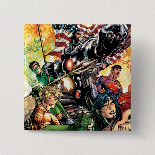 The New 52 Cover #5 15 Cm Square Badge (Front)