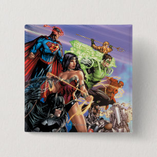 The New 52 Cover #5 Variant 15 Cm Square Badge