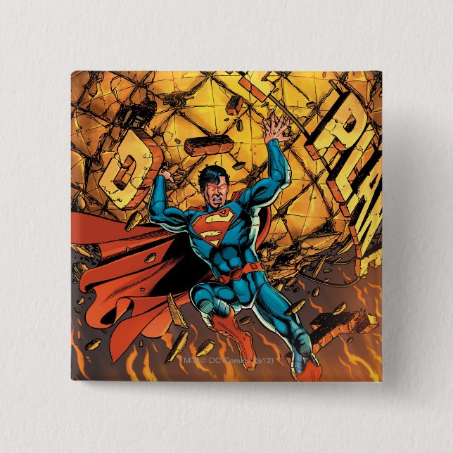 The New 52 - Superman #1 15 Cm Square Badge (Front)