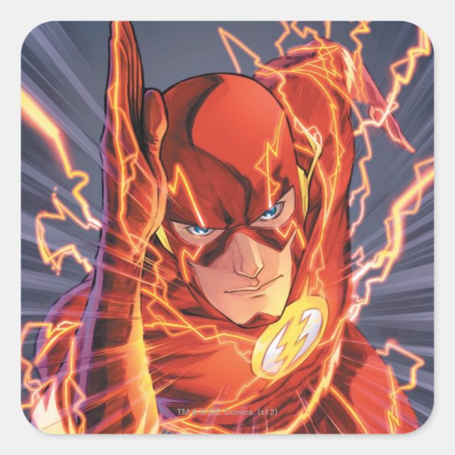 The New 52 - The Flash #1 Square Sticker (Front)