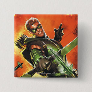 The New 52 - The Green Arrow #1 15 Cm Square Badge