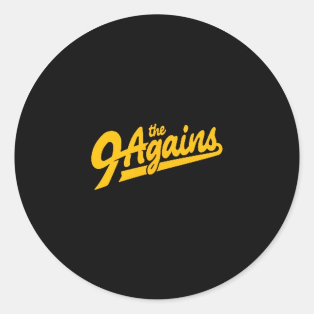 The New 9 Agains Bowling Team  Classic Round Sticker (Front)