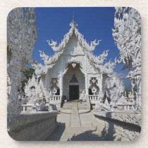 The new all white temple of Wat Rong Khun in Coaster