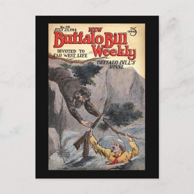 The New Buffalo Bill Weekly No. 98, 1914 Postcard (Front)