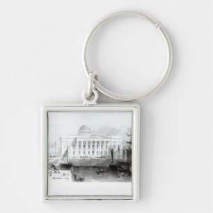 The New Custom House, Liverpool, c.1830 Key Ring