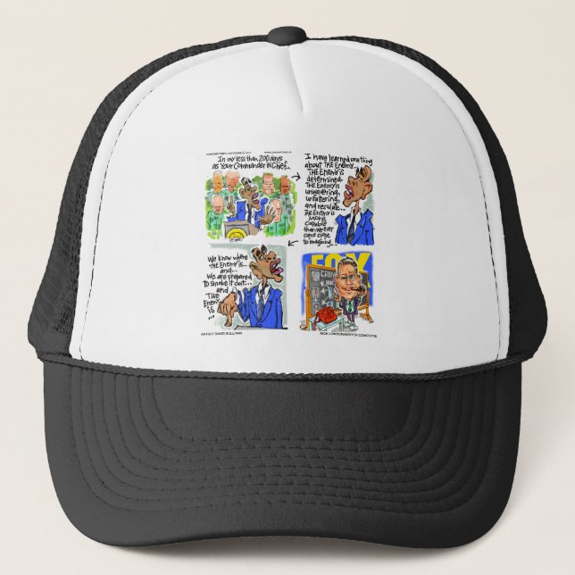The New Enemy Funny Tees Mugs Cards & Gifts Trucker Hat (Front)