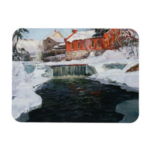The new factory in Lillehammer, Thaulow, Frits Magnet