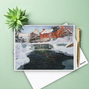 The new factory in Lillehammer, Thaulow, Frits Postcard