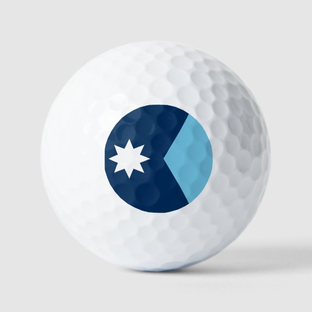 The new Flag of Minnesota State (2023 redesign) Golf Balls (Front)
