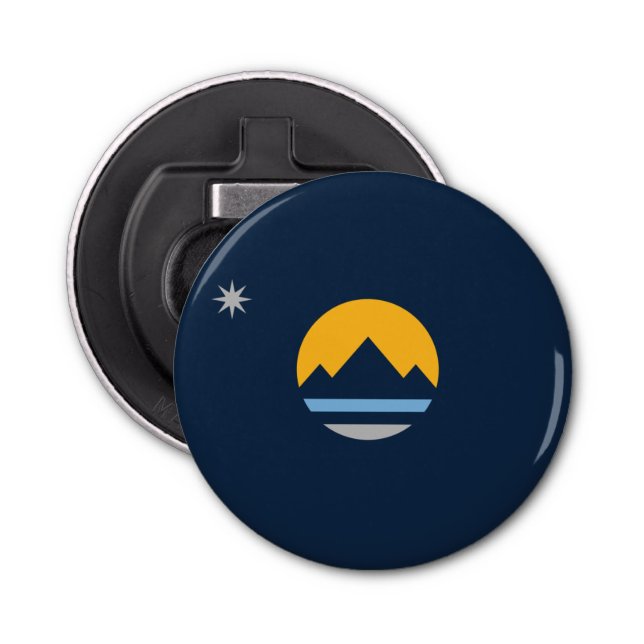 The New Flag of Reno, Nevada Bottle Opener (Front)