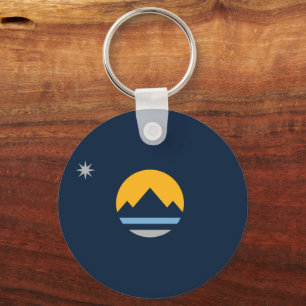 The New Flag of Reno, Nevada Key Ring